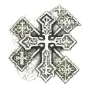 jerusalem cross tattoo design idea