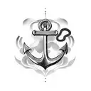 anchor sito electricity tattoo design idea