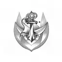 anchor sito electricity tattoo design idea