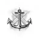 anchor sito electricity tattoo design idea