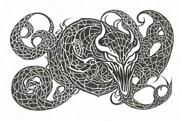 Venom Symbol tattoo design idea