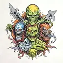 marvel zombies tattoo design idea