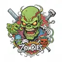 marvel zombies tattoo design idea