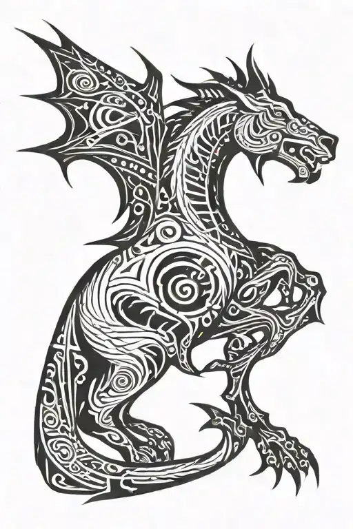 thestral tattoo design idea