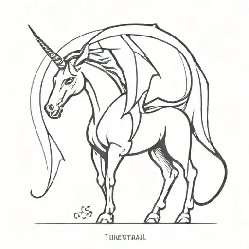 thestral  tattoo design idea
