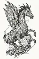 thestral  tattoo design idea