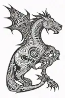 thestral tattoo design idea