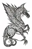 thestral tattoo design idea