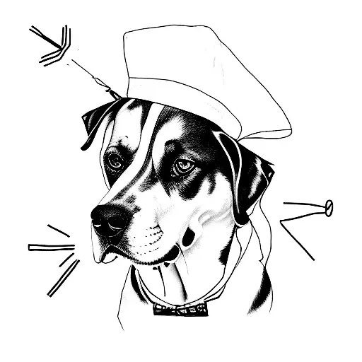  basquiat DOG tattoo design idea