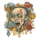 cry heart 3 tears falling tattoo design idea