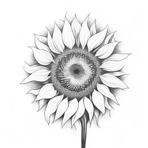A sunflower with Kiesha Talton in cursive with the date 08/08/83 tattoo design idea