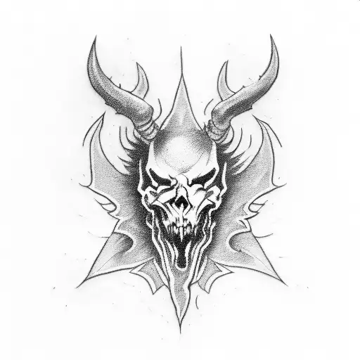 Diablo tattoo design idea