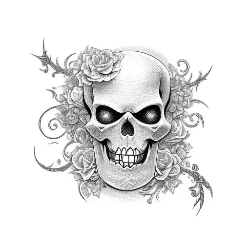 life meets death inspired by the corpse bride movie tattoo design idea