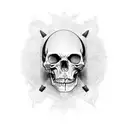 necromancer tattoo design idea