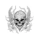 necromancer tattoo design idea