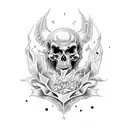 necromancer tattoo design idea