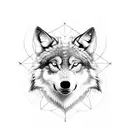 nordic wolf tattoo design idea