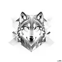 nordic wolf tattoo design idea