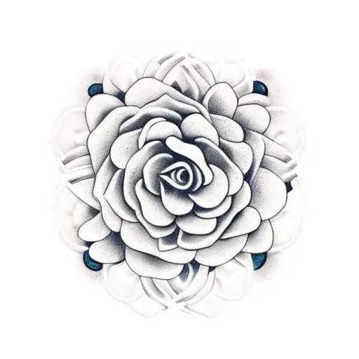 pottery with cottons in it tattoo design idea