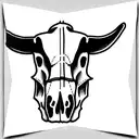 cow skull tattoo design idea