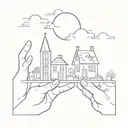 Hold my cowardly hands that keep searching. Skip these houses and these. Let's look to the sky. tattoo design idea