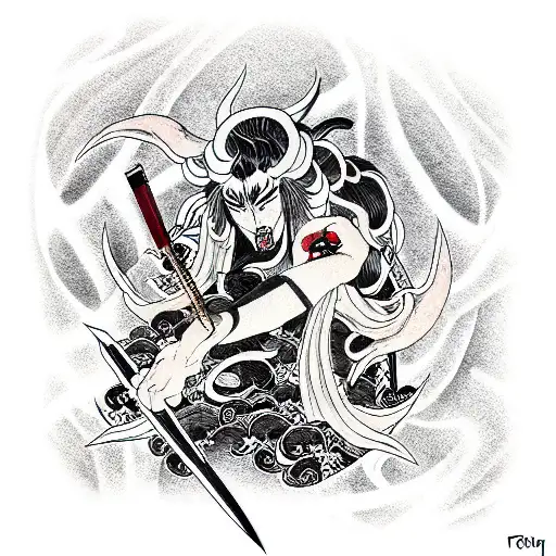 Demon Slayer Anime tattoo design idea