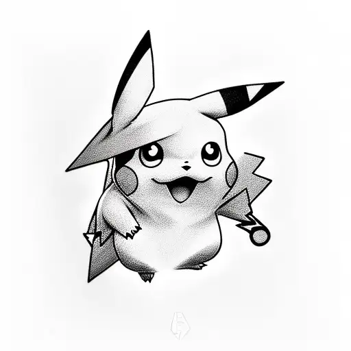 pikachu tattoo design idea