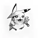 pikachu tattoo design idea