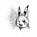 pikachu tattoo design idea