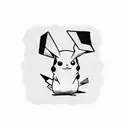 pikachu tattoo design idea