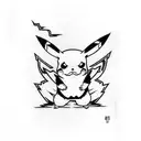 pikachu tattoo design idea