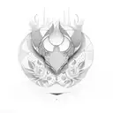 diya tattoo design idea