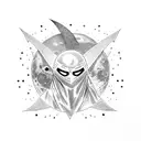 moon knight tattoo design idea