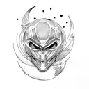 moon knight tattoo design idea