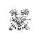 sleep token sigils tattoo design idea