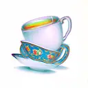 storm in a teacup tattoo design idea