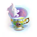 storm in a teacup tattoo design idea