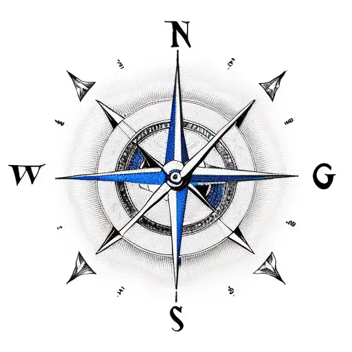 A realistic depiction of a compass, clock, and anchor, with intricate gears and mechanisms, representing the divine guidance of God and family. Use a color palette inspired by military uniforms. tattoo design idea