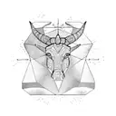 taurus and sagittarius tattoo design idea