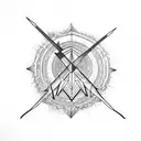 taurus and sagittarius tattoo design idea