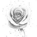 yellow rose  tattoo design idea