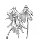  Snow drops with name Alex tattoo design idea