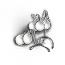  Snow drops with name Alex tattoo design idea