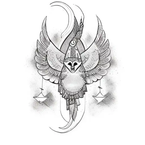 Make a tatoo design that incorporates elements related to fitness and working out, a shooting star or a soaring eagle, s tattoo design idea