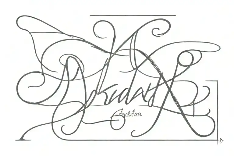 "brady austin" script tattoo tattoo design idea