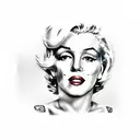 marilyn monroe tattoo design idea