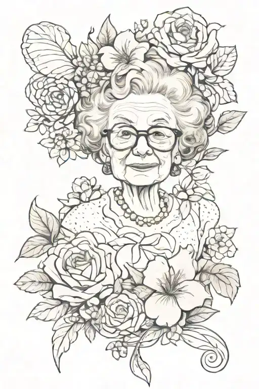 my grandma name tattoo design idea