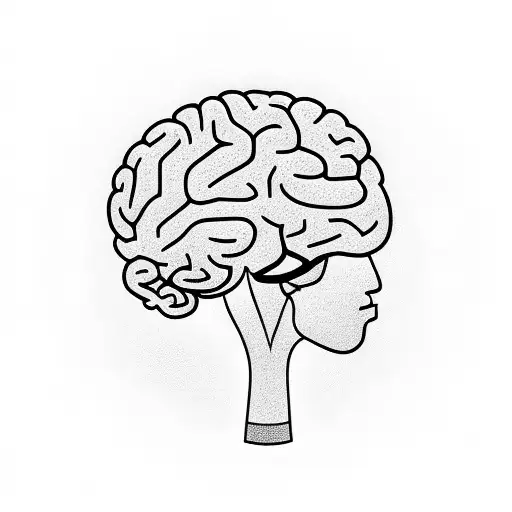 brain diagram full sleeve tattoo design idea