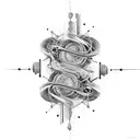 neural network mixed with digital network and music full sleeve tattoo design idea