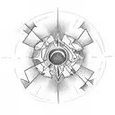fireball  tattoo design idea
